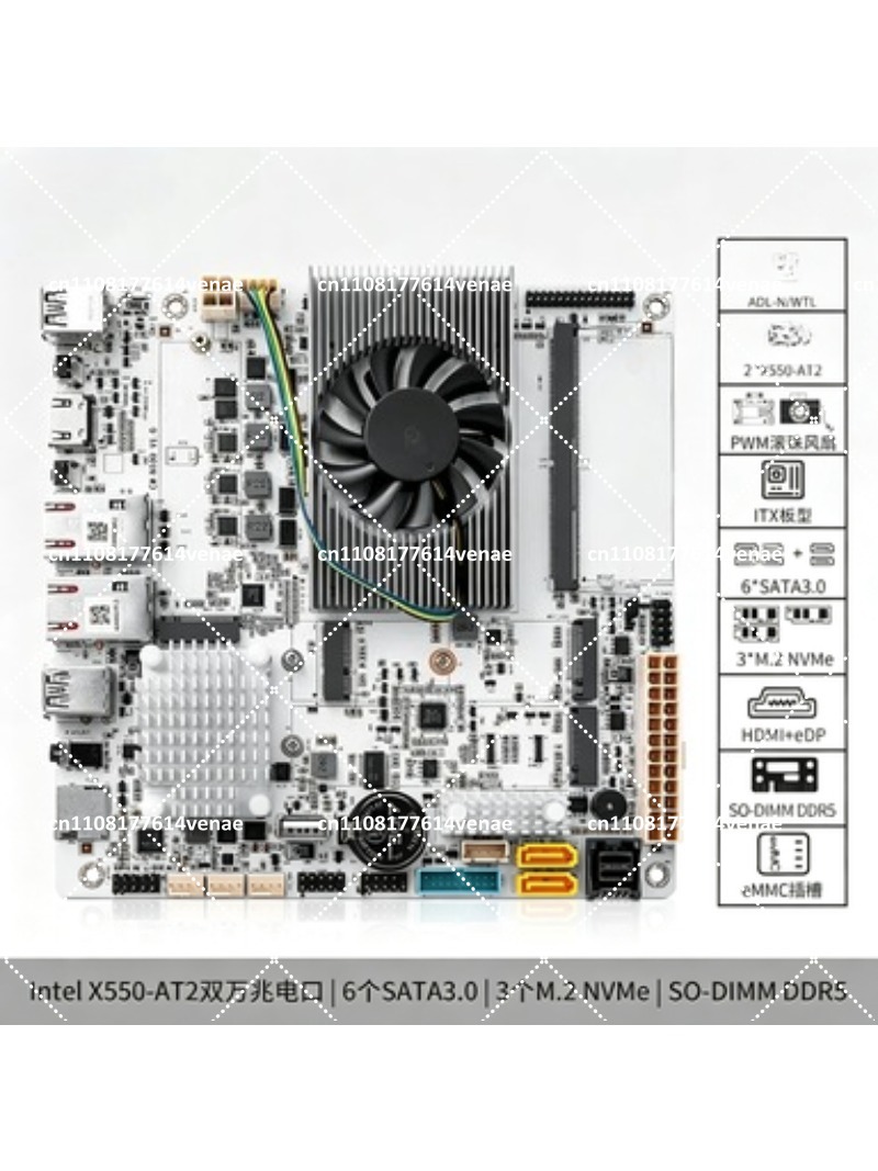 Placa Base NAS de 8 Bahías con - Nas Motherboard 8 Sata Mini Itx reseña y precio