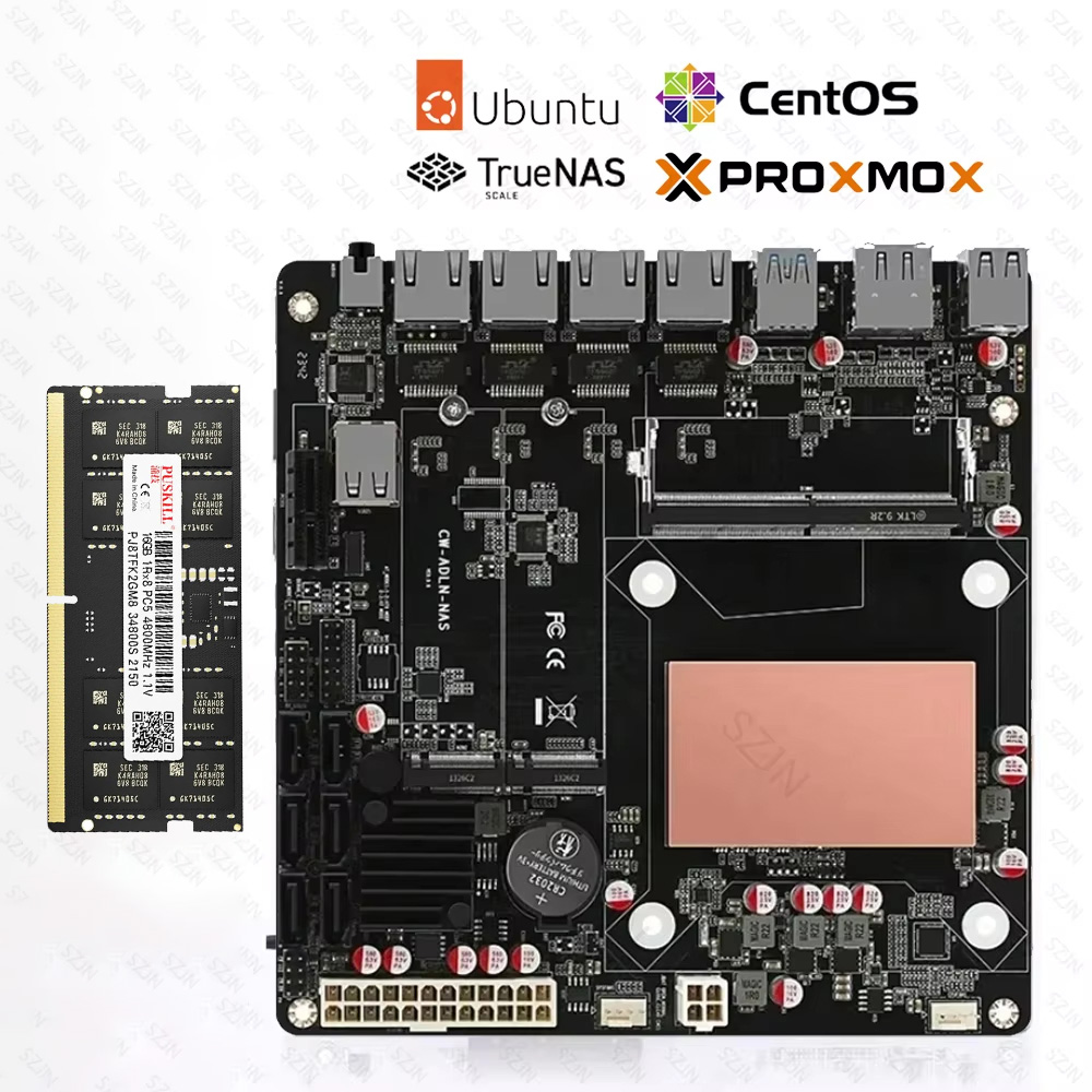 Placa Base ITX N150 para NAS,  - Nas Motherboard 8 Sata Mini Itx reseña y precio