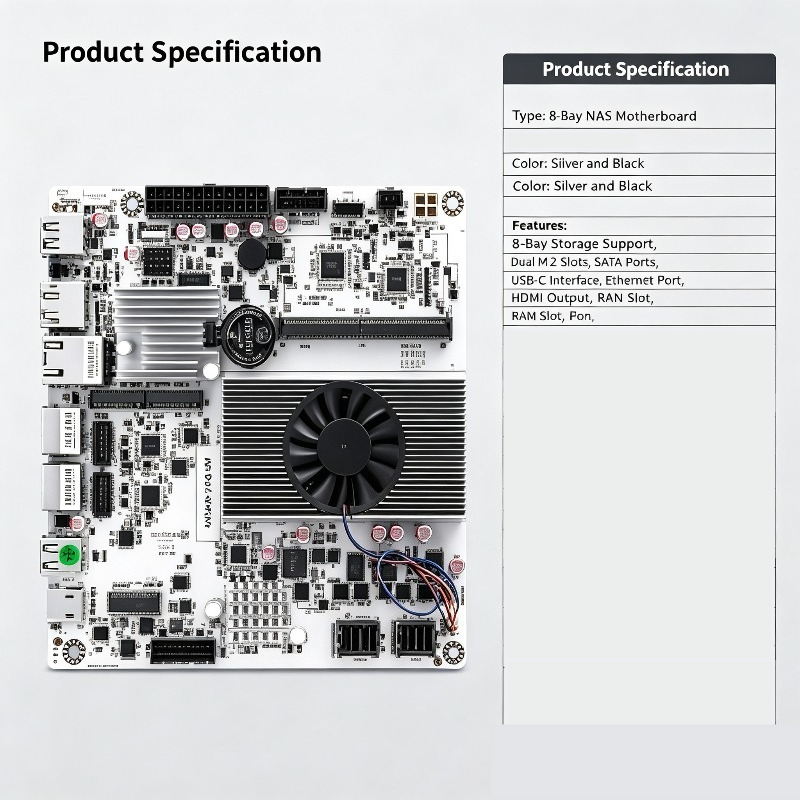 Placa Base Mini ITX NAS con N1 - Nas Motherboard 8 Sata Mini Itx reseña y precio