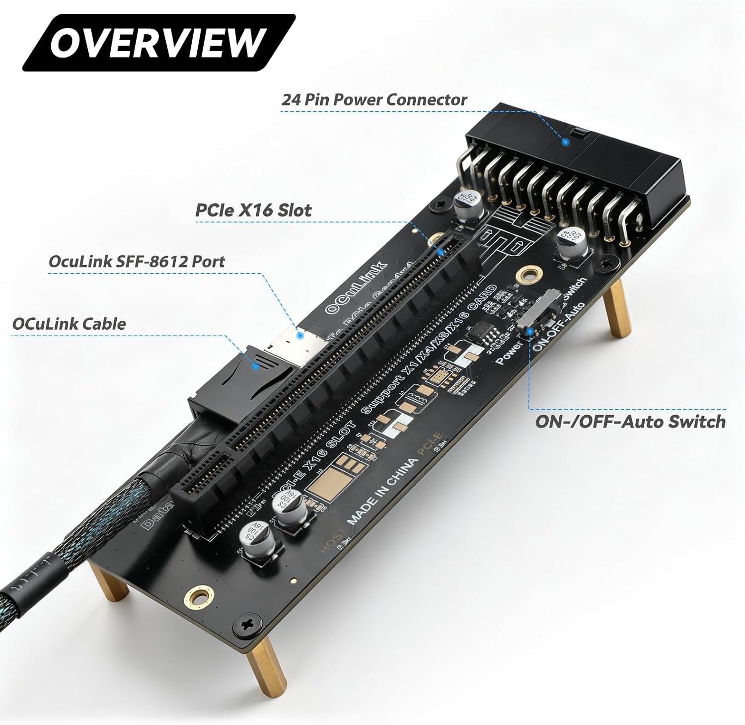 Adaptador OCuLink PCIe 4.0 X4  - Oculink Egpu Mini Pc reseña y precio