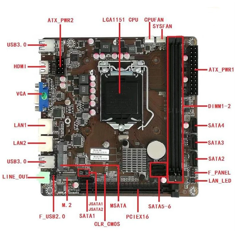 Placa Base B365 Mini-ITX LGA 1 - Nas Motherboard 8 Sata Mini Itx reseña y precio