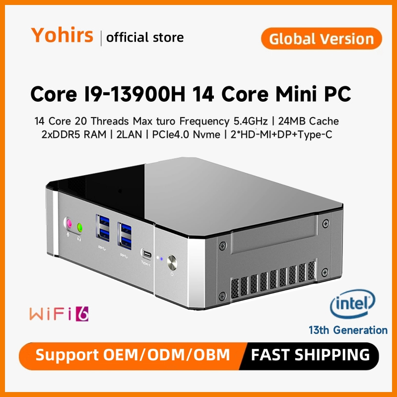 Yohirs 13th Gen i9 13900H i7 1 - Intel Core I9 13900H Mini Pc reseña y precio